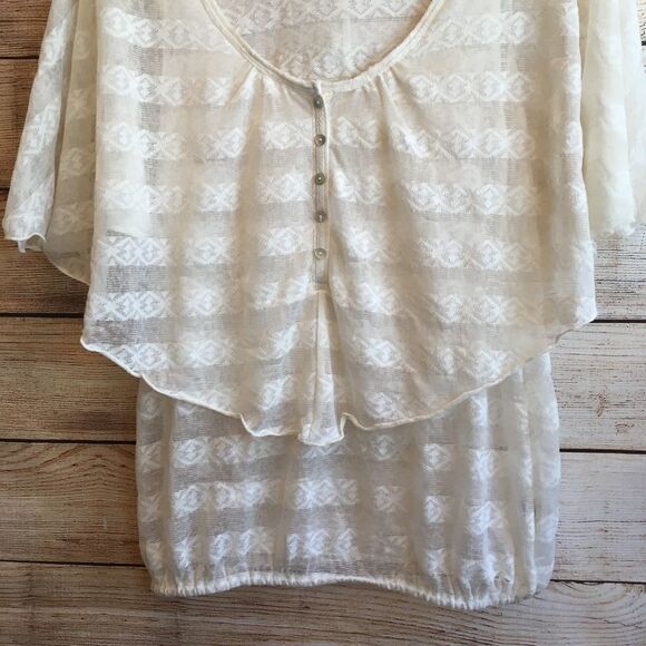 FREE PEOPLE TOP IN CREAM‎ - Picture 3 of 6